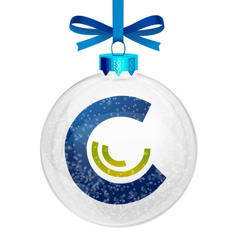 Kynetec logo within a Christmas Bauble
